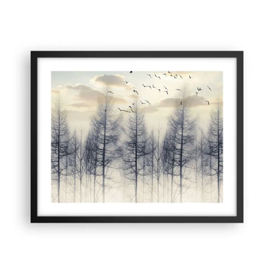 Poster in cornice nera - Lo spirito della foresta - 50x40 cm