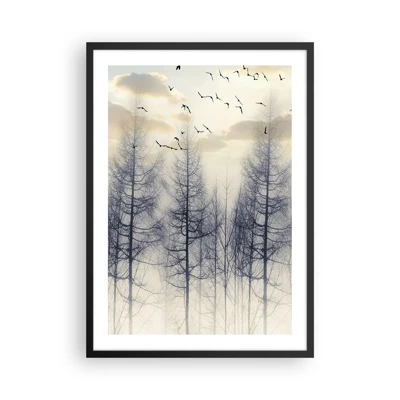 Poster in cornice nera - Lo spirito della foresta - 50x70 cm