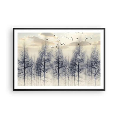 Poster in cornice nera - Lo spirito della foresta - 91x61 cm