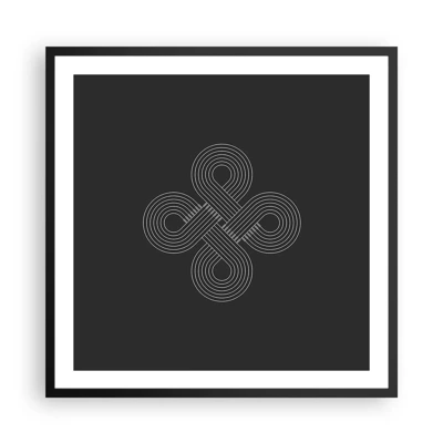 Poster in cornice nera - Nello spirito celtico - 60x60 cm