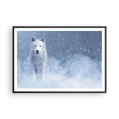 Poster in cornice nera - Nello spirito dell'inverno - 100x70 cm