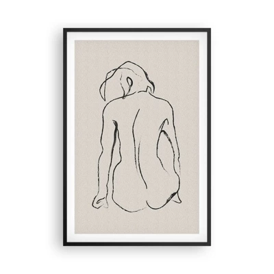 Poster in cornice nera - Nudo di ragazza - 61x91 cm