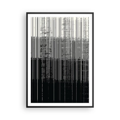 Poster in cornice nera - Onde e vibrazioni - 70x100 cm