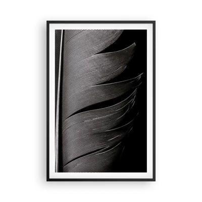 Poster in cornice nera - Piuma: struttura meravigliosa - 61x91 cm