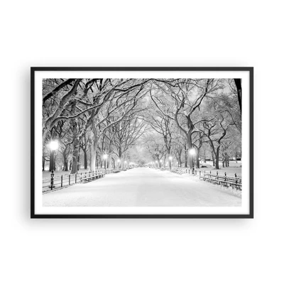 Poster in cornice nera - Quattro stagioni: l'inverno - 91x61 cm