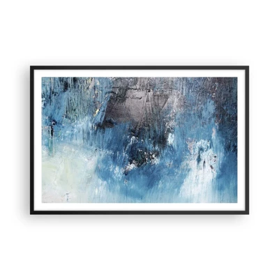 Poster in cornice nera - Rapsodia blu - 91x61 cm