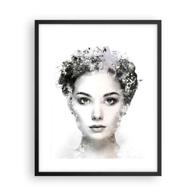 Poster in cornice nera - Ritratto estremamente alla moda - 40x50 cm