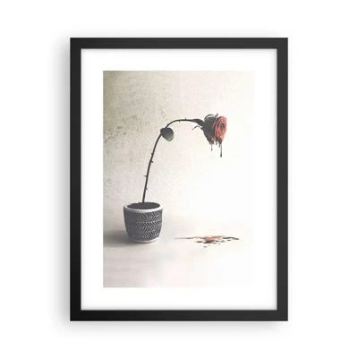 Poster in cornice nera - Rosa dolorosa - 30x40 cm