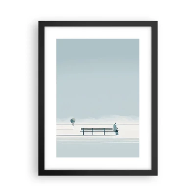 Poster in cornice nera - Si, aspetto. - 30x40 cm