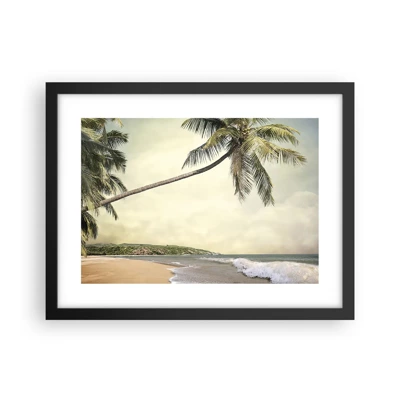 Poster in cornice nera - Sogno tropicale - 40x30 cm