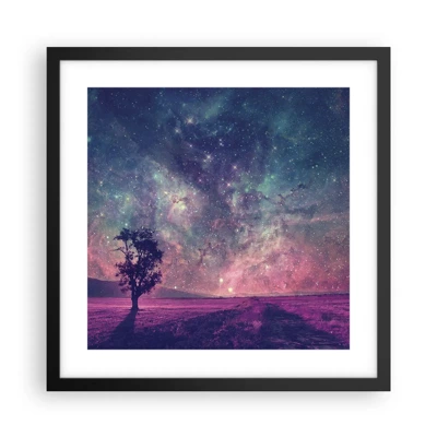 Poster in cornice nera - Sotto un cielo magico - 40x40 cm