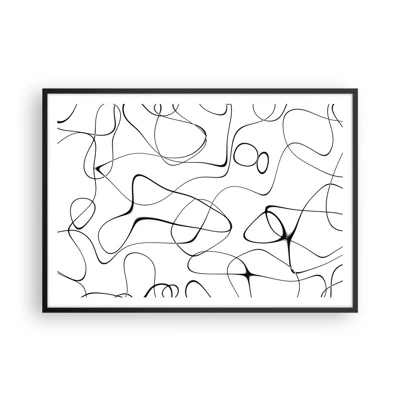 Poster in cornice nera - Strade della vita, eventi del destino - 100x70 cm