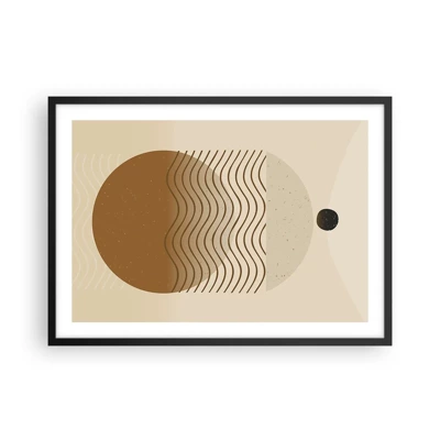 Poster in cornice nera - Sull'origine delle figure geometriche - 70x50 cm