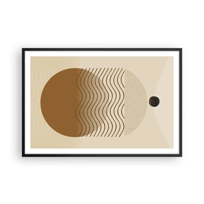 Poster in cornice nera - Sull'origine delle figure geometriche - 91x61 cm