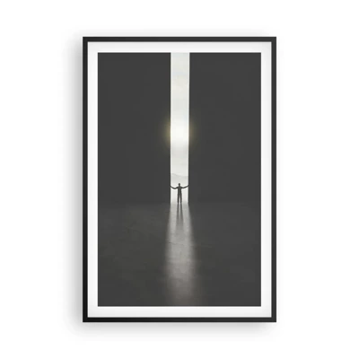 Poster in cornice nera - Un passo verso un chiaro futuro - 61x91 cm