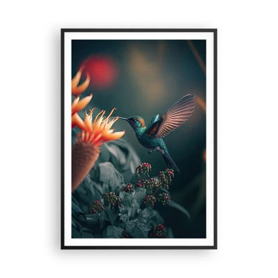 Poster in cornice nera - Una vita davvero a colori - 70x100 cm