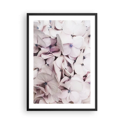 Poster in cornice nera - Un'alluvione di fiori - 50x70 cm