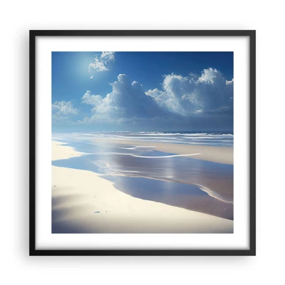 Poster in cornice nera - Vacanze in paradiso - 50x50 cm