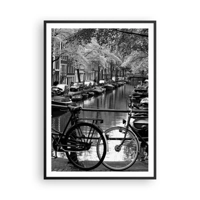 Poster in cornice nera - Vista molto olandese - 70x100 cm