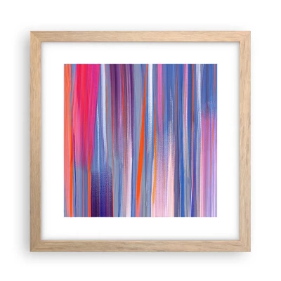 Poster in cornice rovere chiaro - Ascensione arcobaleno - 30x30 cm