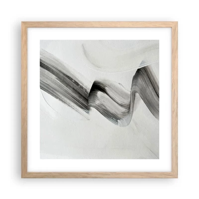 Poster in cornice rovere chiaro - Casualmente per divertimento - 40x40 cm