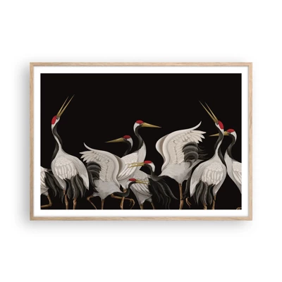 Poster in cornice rovere chiaro - Cose da uccelli - 100x70 cm