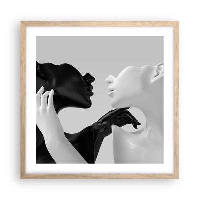 Poster in cornice rovere chiaro - Desiderio - attrazione - 50x50 cm