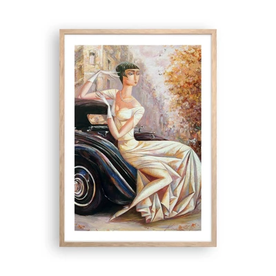 Poster in cornice rovere chiaro - Eleganza in stile retro - 50x70 cm