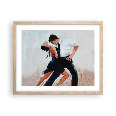 Poster in cornice rovere chiaro - Il tango dei miei sogni - 50x40 cm