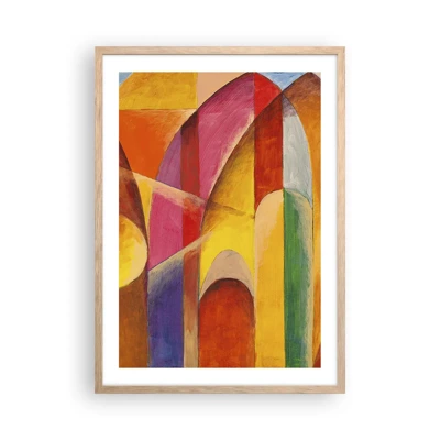 Poster in cornice rovere chiaro - La cattedrale del sole - 50x70 cm