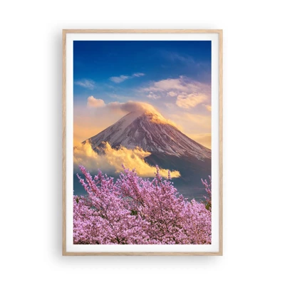 Poster in cornice rovere chiaro - Sacralità giapponese - 70x100 cm