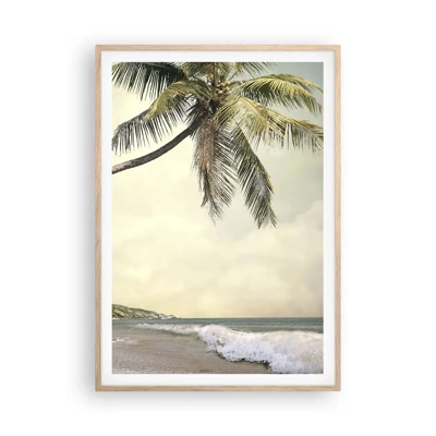 Poster in cornice rovere chiaro - Sogno tropicale - 70x100 cm