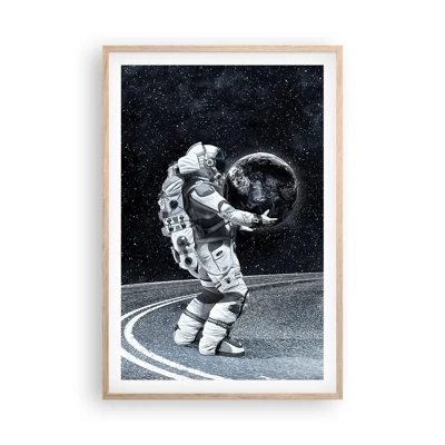 Poster in cornice rovere chiaro - Sulla Via Lattea - 61x91 cm