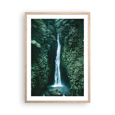 Poster in cornice rovere chiaro - Terme tropicali - 50x70 cm