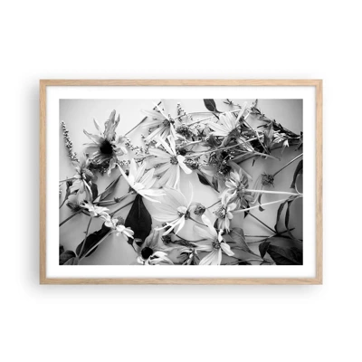 Poster in cornice rovere chiaro - Un non bouquet di fiori - 70x50 cm