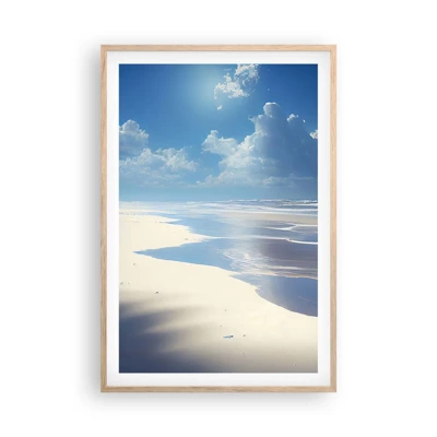Poster in cornice rovere chiaro - Vacanze in paradiso - 61x91 cm