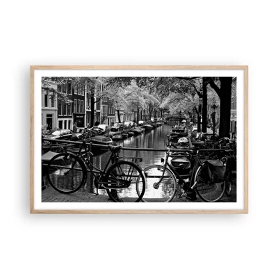 Poster in cornice rovere chiaro - Vista molto olandese - 91x61 cm
