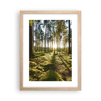 Poster in cornice rovere chiaro - …dopo sette foreste - 30x40 cm