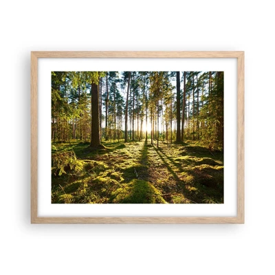 Poster in cornice rovere chiaro - …dopo sette foreste - 50x40 cm