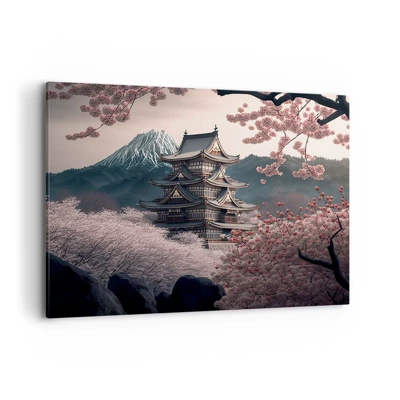 Quadro su tela, Stampe su Tela 70x50 cm - Il Paese dei ciliegi in fiore -  Arttor - Negozio con decorazioni da parete