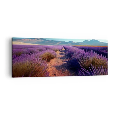 Quadro su tela 70x50 cm - Il mondo della lavanda - Arttor - Negozio con  decorazioni da parete