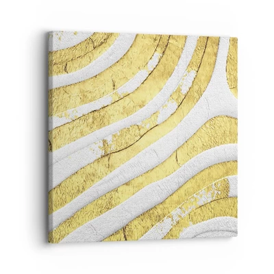 Quadro su tela 140x50 cm - Composizione in bianco e oro - Arttor - Negozio  con decorazioni da parete