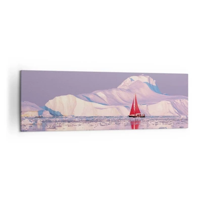 Quadro su tela - Stampe su Tela - Calore della vela, gelo del ghiaccio - 160x50 cm