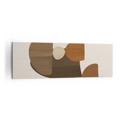 Quadro su tela - Stampe su Tela - Composizione in marrone - 160x50 cm