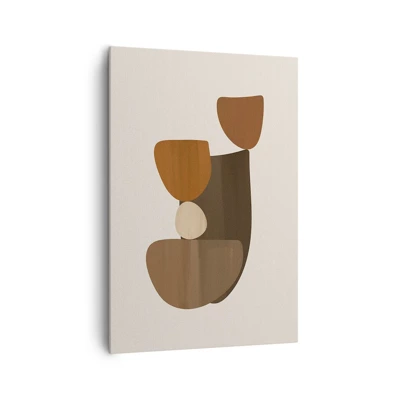 Quadro su tela - Stampe su Tela - Composizione in marrone - 70x100 cm