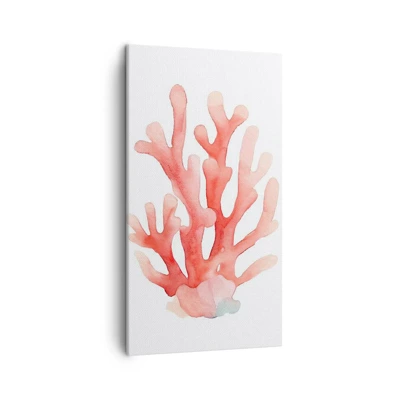 Quadro su tela - Stampe su Tela - Corallo color corallo - 45x80 cm