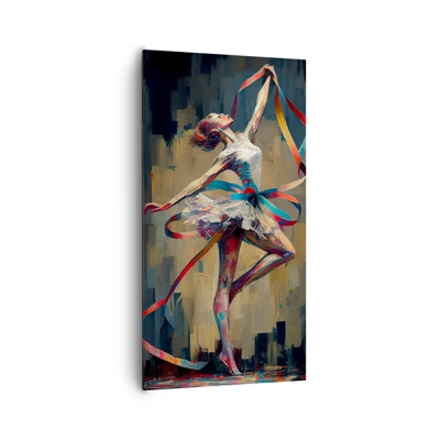 Quadro su tela - Stampe su Tela - Danza con nastro - 65x120 cm