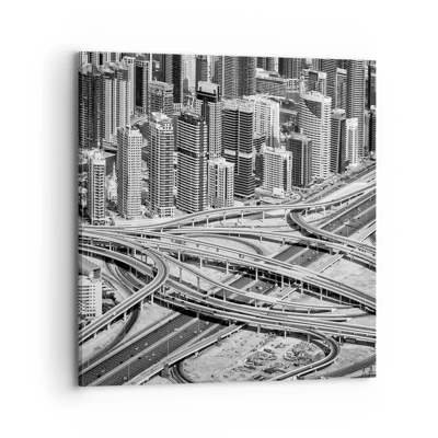 Quadro su tela - Stampe su Tela - Dubai - città impossibile - 70x70 cm