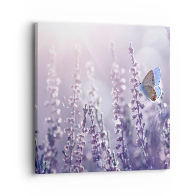 Quadro su tela - Stampe su Tela - Il bacio della farfalla - 40x40 cm