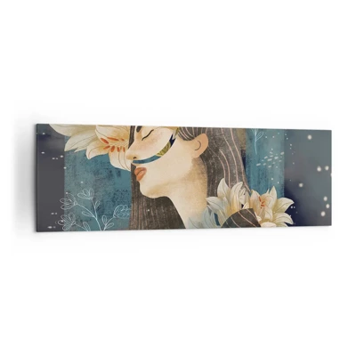 Quadro su tela - Stampe su Tela - La favola della principessa con i gigli - 160x50 cm